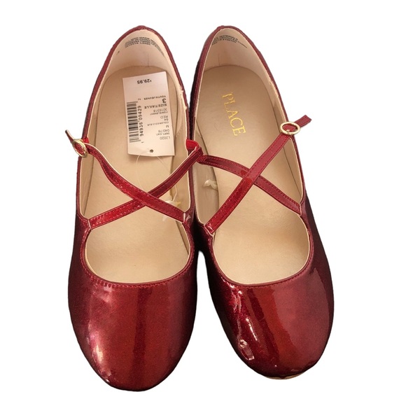 Gymboree Red Criss Cross Strapped Mary Janes size 3 - Picture 9 of 10